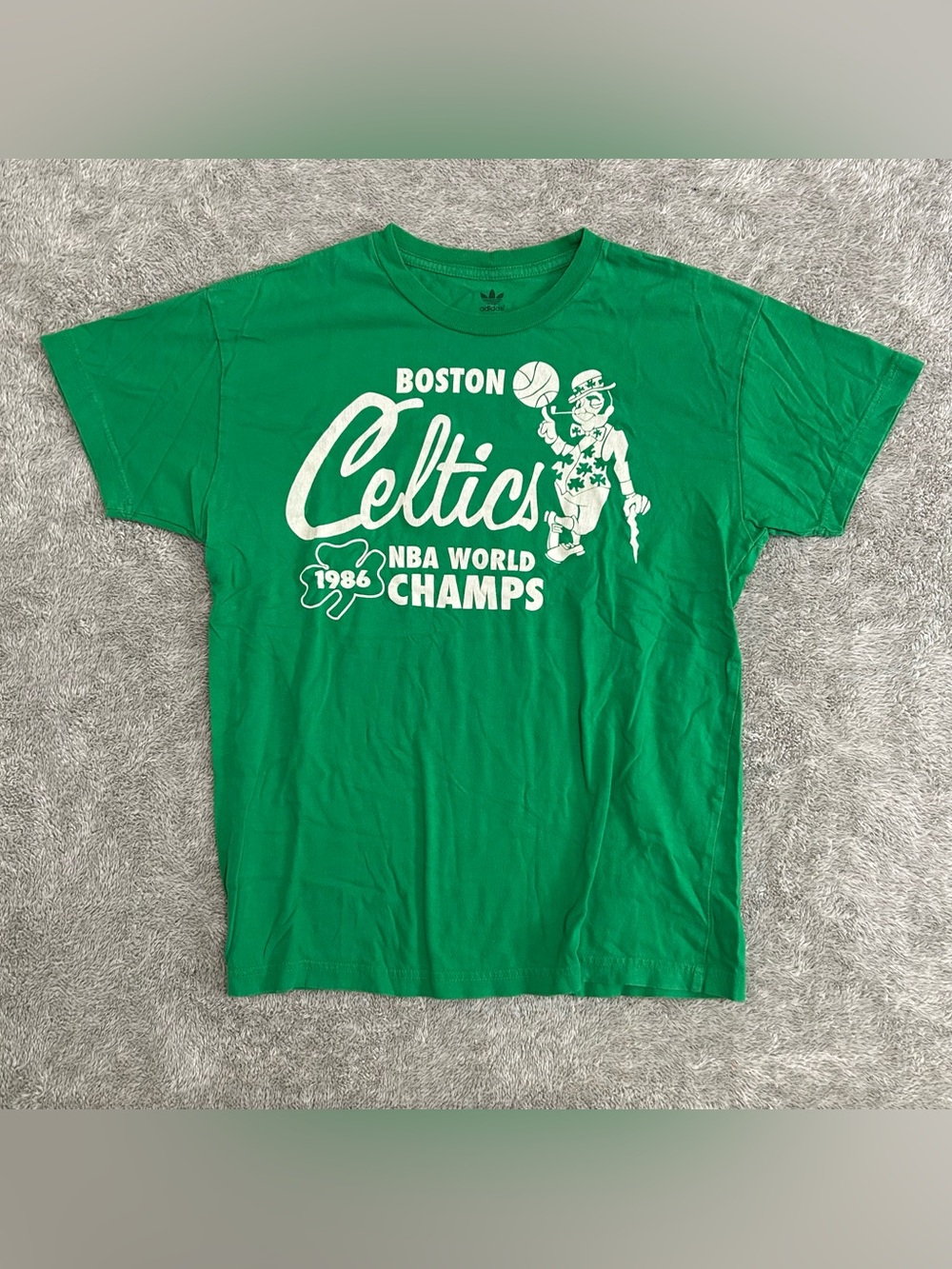 Vintage Adidas Boston Celtics 1986 NBA World Champs T-Shirt – Men’s Small